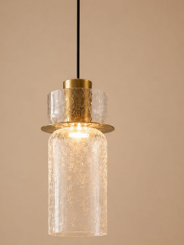 Abazhur Led — ngjyra Gold, material Qelq