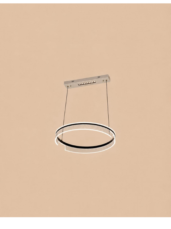 Abazhur Me Tre Nivele Ndricimi. — Abazhur Led Tre Nivele Ndriçimi, ngjyra Silver, Transparent, material Metal
