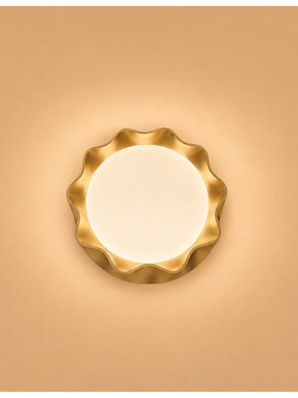Abazhur Led — Abazhur Tavanor, ngjyra Gold, material Plastik