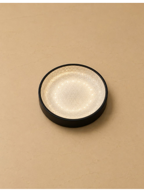 Abazhur Që Vendoset Në Tavan — Abazhur Tavanor, ngjyra E zezë, material Plastik