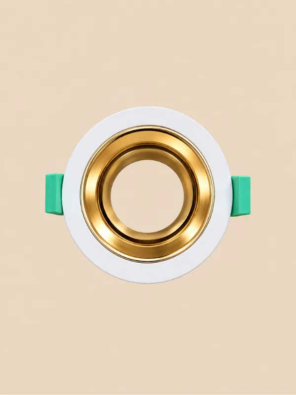 Spot Gipsi (Inkaso) — Spote, ngjyra Bardhë-French Gold, material Alumin