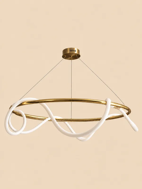 Abazhur Led — Abazhurë, ngjyra Gold-Bardhë, material Metal