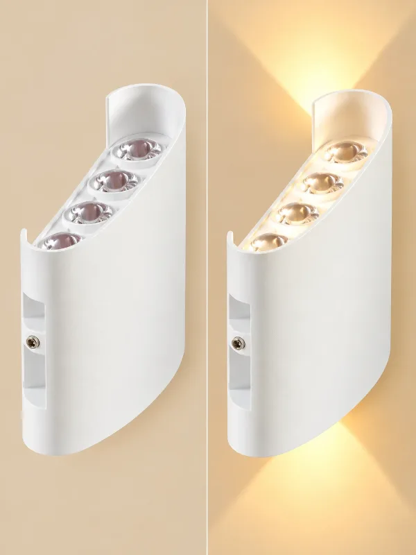 Bracetë Murale Led Me Nje Nivel Ndricimi — Braceta Murale, ngjyra E bardhë, material Metal