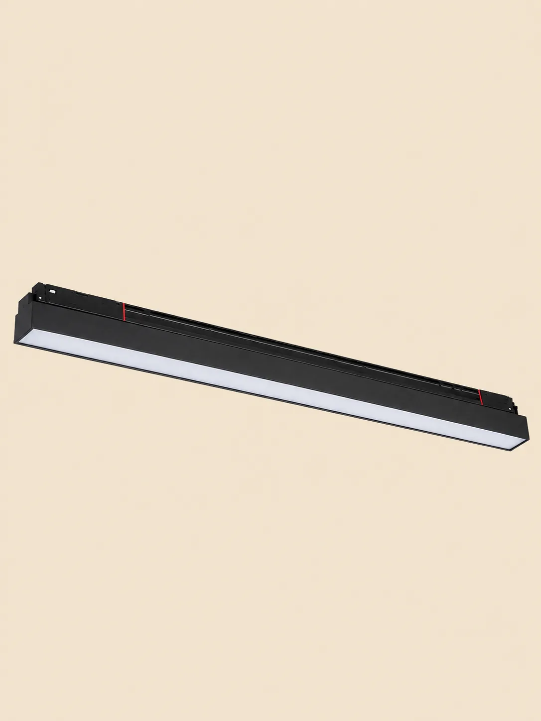 Spot Linear Led Me Një Nivel Ndriçimi Për Shina Magnetike — Spote Led Për Shina Magnetike, ngjyra E zezë, material Metal
