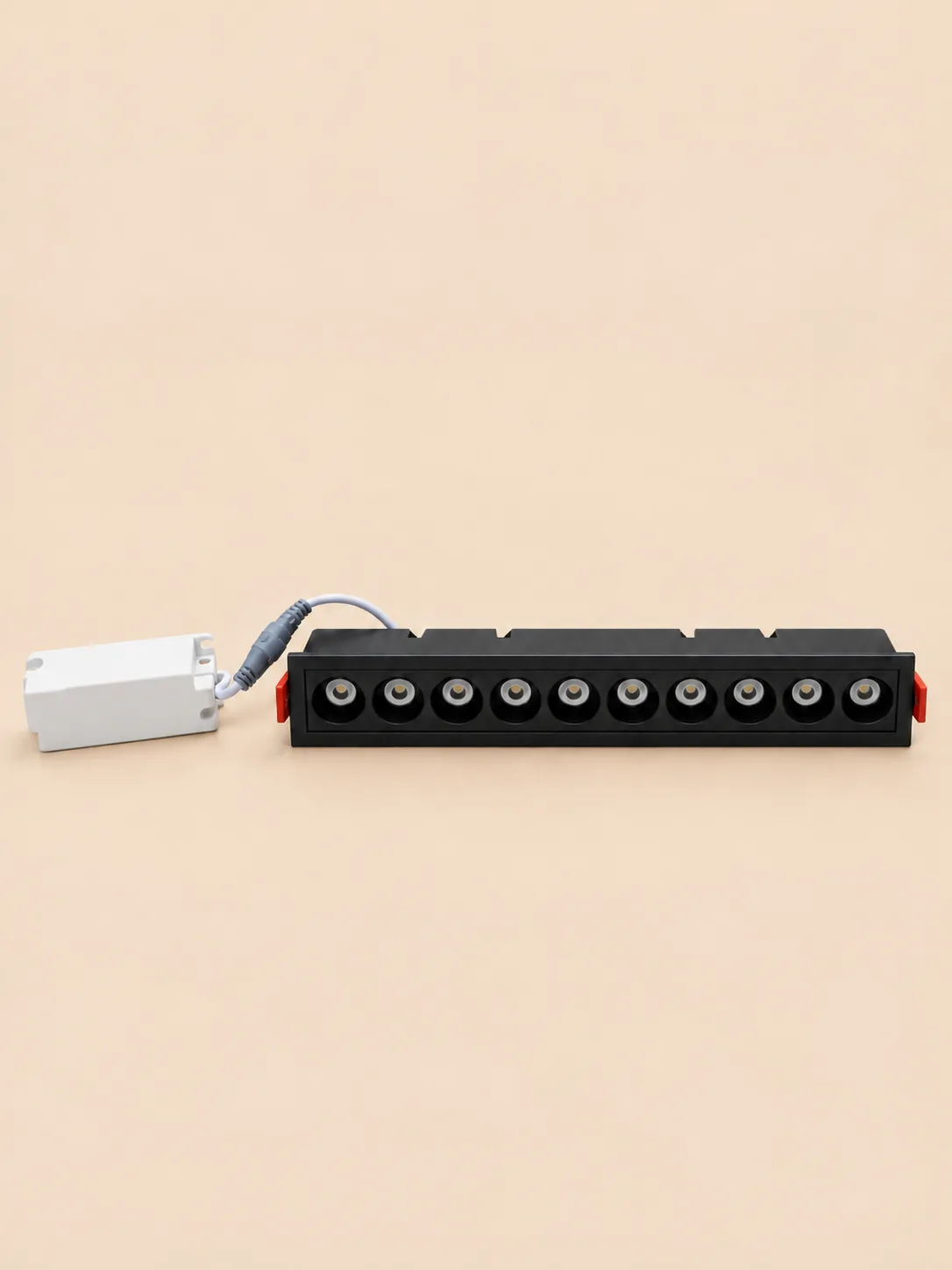Spot Gipsi Linear Led Me Një Nivel Ndriçimi-1 — Spote Led Inkaso, ngjyra E zezë, material Metal