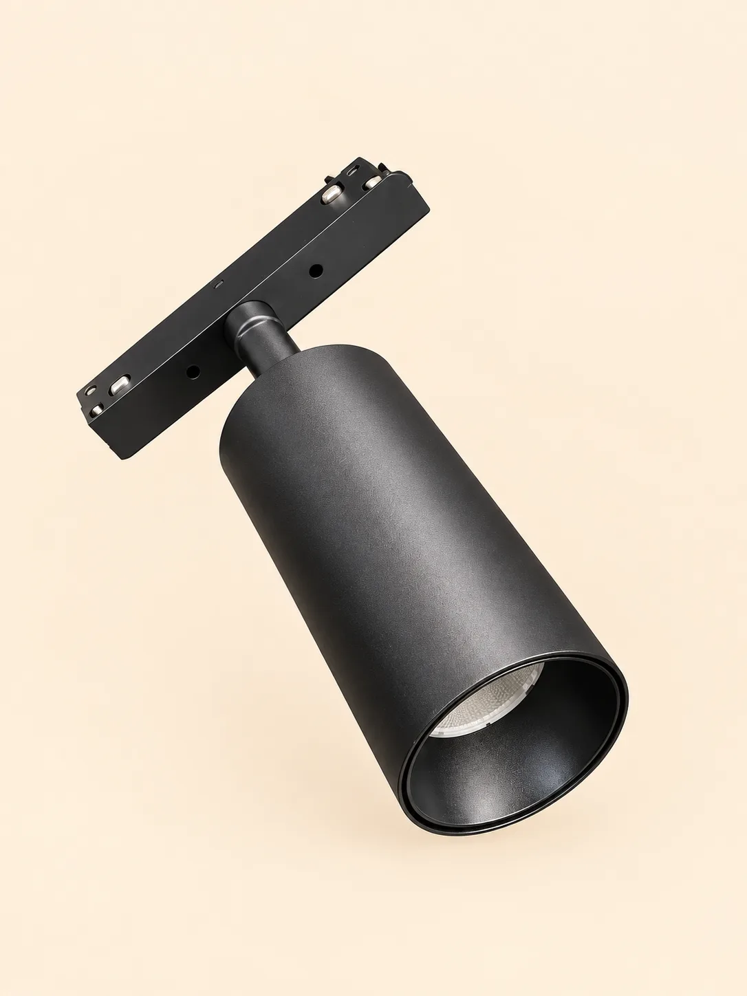 Spot Led Goditës Me Një Nivel Ndriçimi Për Shina Magnetike — Spote Led Për Shina Magnetike, ngjyra E zezë, material Metal